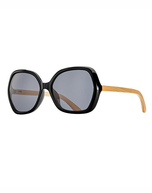 Ryli Polarized Gloss Onyx/Bamboo Sunglass By Blue Eyewear Ish